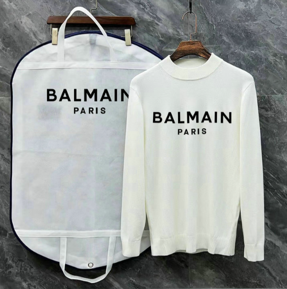 Balmain Branded Long Sleeve Pullover - Image 2
