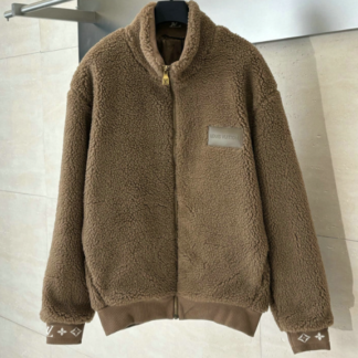 Leather Patch Fleece Blouson