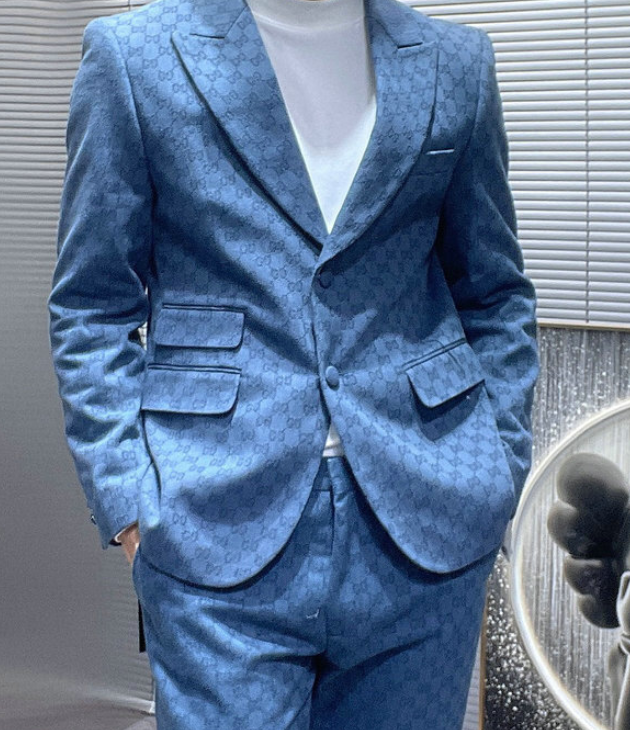 Gucci Suit Blue/Beige